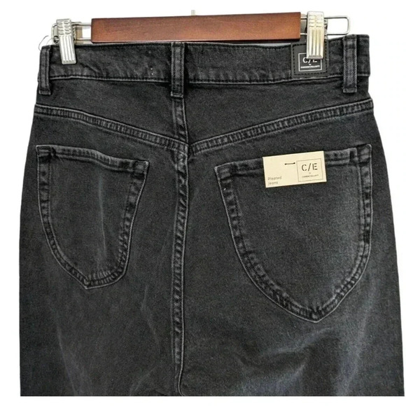 CE by Current/Elliott Gravity Gray Washed Black Pleated Skinny Jeans New Sz 27 - Picture 8 of 8
